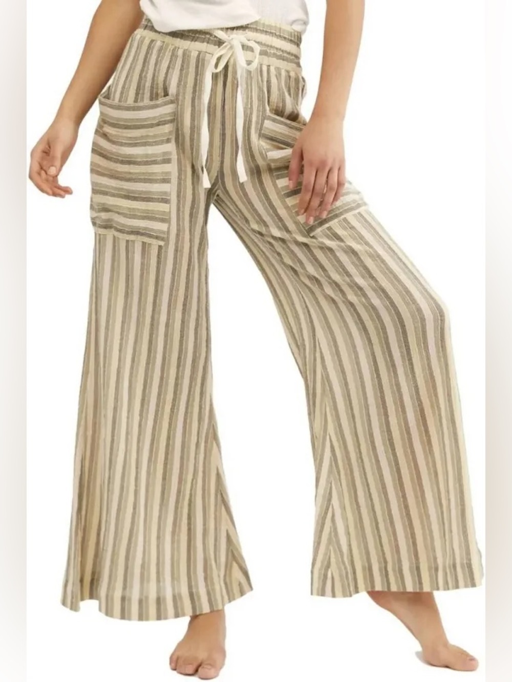 Free People Jones Beach Wide Leg Pants—Size Small